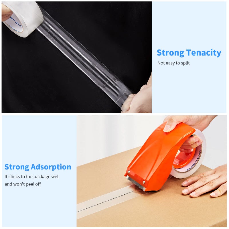 JARLINK Clear Packing Tape (18 Rolls), Heavy Duty Packaging Tape for Shipping Packaging Moving Sealing, Stronger & Thicker 2.8mil, 1.88 inches Wide, 60 Yards Per Roll, 1080 Total Yards - Image 3
